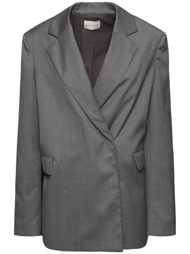 Arlo Double Breast Wool Blazer - LOULOU STUDIO - Modalova