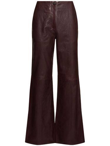 Leather Straight Pants - FORTE_FORTE - Modalova