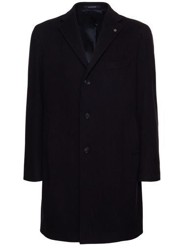 Wool & Cashmere Single Breast Coat - TAGLIATORE - Modalova