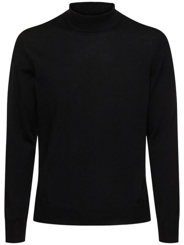 Wool Knit Mock Neck Sweater - TAGLIATORE - Modalova