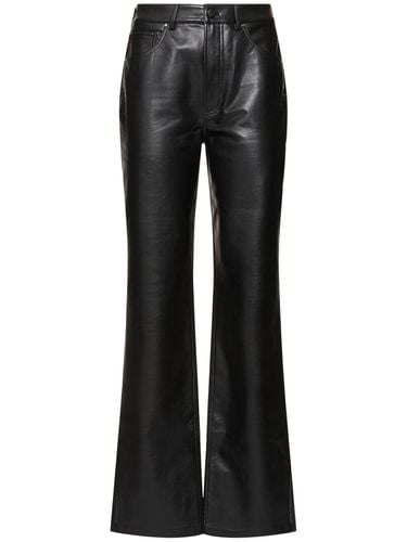 Roy Leather Blend Straight Pants - ANINE BING - Modalova