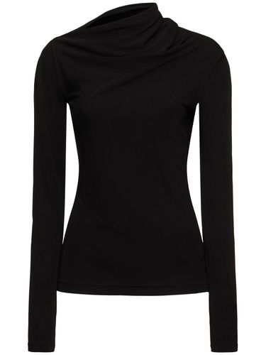 Draped Jersey Top - TOTEME - Modalova