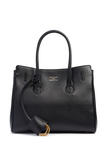 Bolso De Mano Mini Hampton De Piel - BALENCIAGA - Modalova