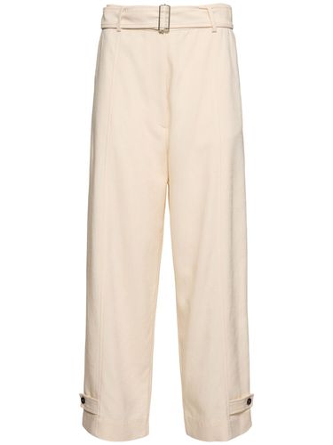 Pantaloni Larghi Sartoriali In Misto Viscosa - MSGM - Modalova