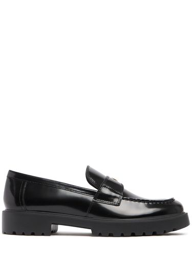 Mm Classic Lug Brushed Leather Loafers - TORY BURCH - Modalova