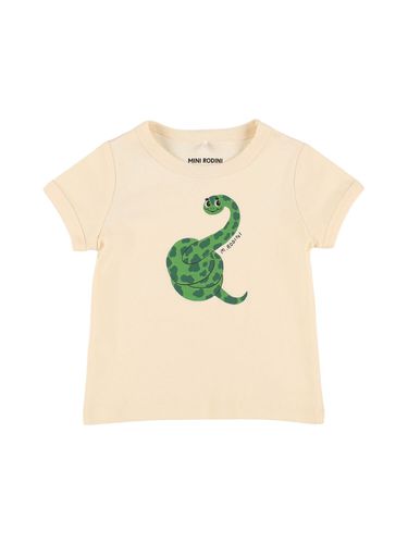 Camiseta De Algodón Orgánico Estampado - MINI RODINI - Modalova