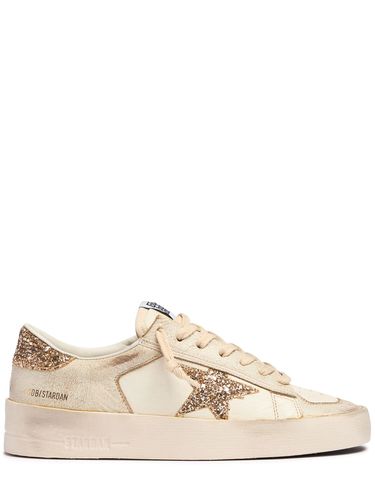 Mm Hohe Sneakers Aus Leder "star Dan" - GOLDEN GOOSE - Modalova