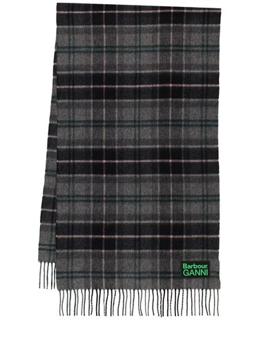 Barbour X Ganni Wool Tartan Scarf - BARBOUR - Modalova