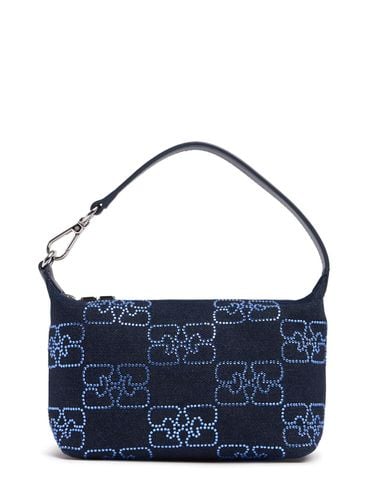 Pouch Pequeño Butterfly De Denim Reciclado - GANNI - Modalova