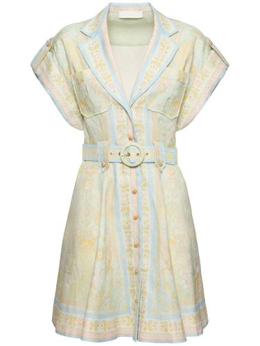 Acacia Linen Mini Dress - ZIMMERMANN - Modalova