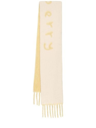 Bufanda De Alpaca Con Jacquard - BURBERRY - Modalova