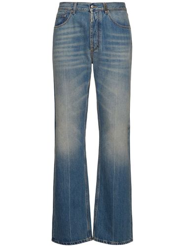 Jeans Dritti In Denim Di Cotone - ALEXANDER MCQUEEN - Modalova