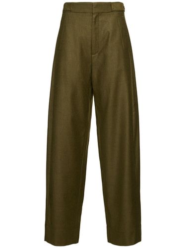 Wally Wool Wide Leg Pants - SOEUR - Modalova