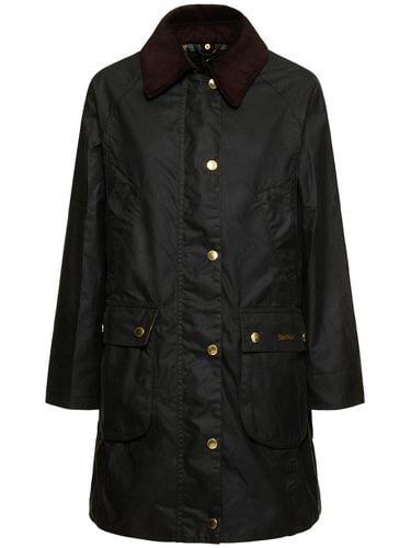 Lange Jacke Aus Gewachster Baumwolle „beadnell“ - BARBOUR - Modalova