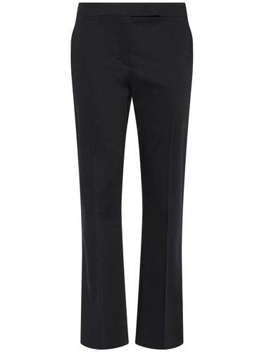 Okra Cotton Blend Satin Straight Pants - MAX MARA - Modalova