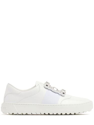 Mm Very Vivier Strass Leather Sneakers - ROGER VIVIER - Modalova