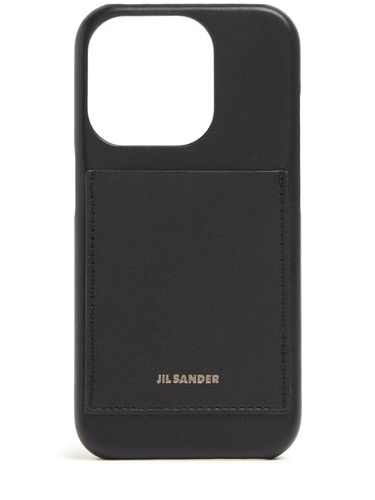 Cover Iphone 15 Pro In Pelle - JIL SANDER - Modalova