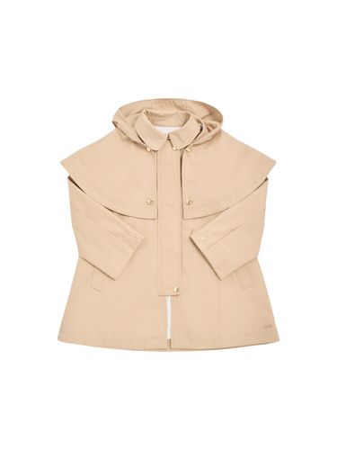 Abrigo Trench De Gabardina De Algodón Con Capucha - CHLOÉ - Modalova