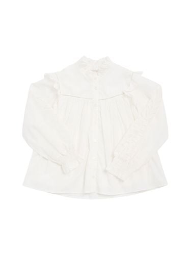 Camisa De Algodón Bordado - CHLOÉ - Modalova