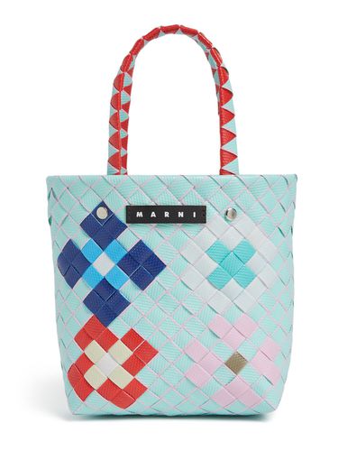 Bolso Cesta Tejido Color Block Con Logo - MARNI JUNIOR - Modalova