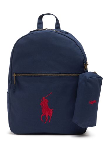 Rucksack Aus Baumwollcanvas Mit Logo - POLO RALPH LAUREN - Modalova