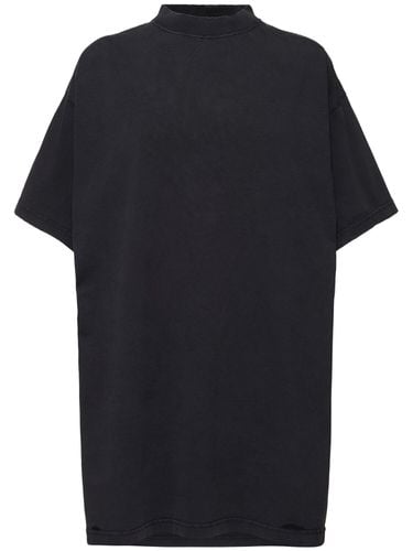 Camiseta Oversize De Algodón - BALENCIAGA - Modalova