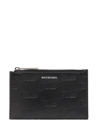 Tarjetero De Piel Bb Monogram - BALENCIAGA - Modalova