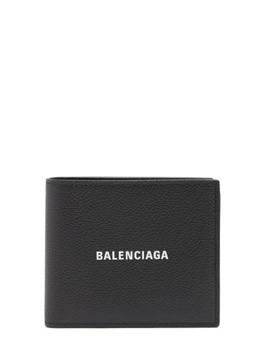 Logo Print Leather Billfold Wallet - BALENCIAGA - Modalova