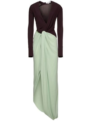 Fließendes Jersey-kleid Mit Knotendetail - VICTORIA BECKHAM - Modalova