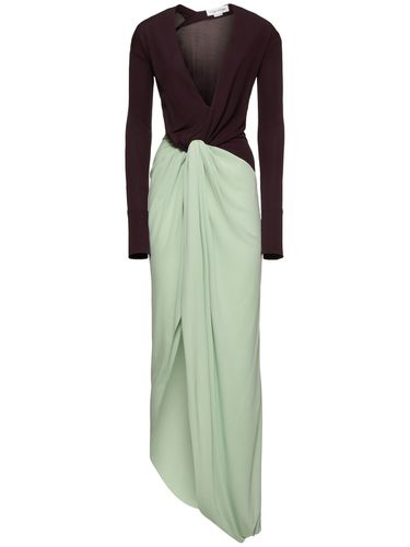 Fluid Jersey Knot Detail Gown - VICTORIA BECKHAM - Modalova