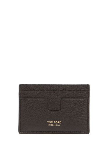 Porta Carte Di Credito In Pelle Martellata - TOM FORD - Modalova