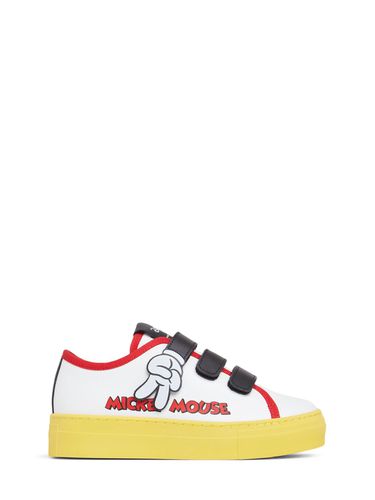 Sneakers Mickey Mouse De Piel Con Cordones - MARC JACOBS - Modalova