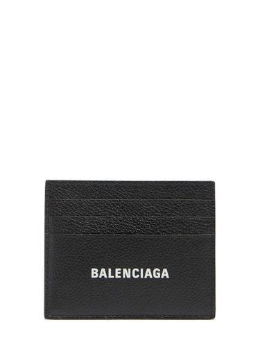 Logo Leather Card Holder - BALENCIAGA - Modalova