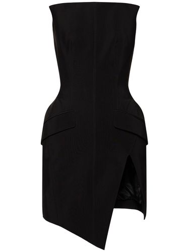 Strapless Fitted Waist Mini Dress - MUGLER - Modalova