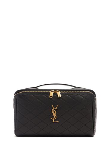 Gaby Leather Make-up Case - SAINT LAURENT - Modalova