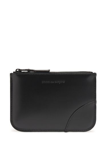 Pouch De Piel Negra - COMME DES GARÇONS WALLET - Modalova