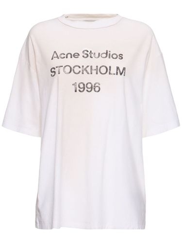 Camiseta De Algodón - ACNE STUDIOS - Modalova