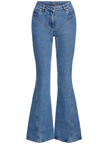 Jeans Acampanados De Denim - MUGLER - Modalova