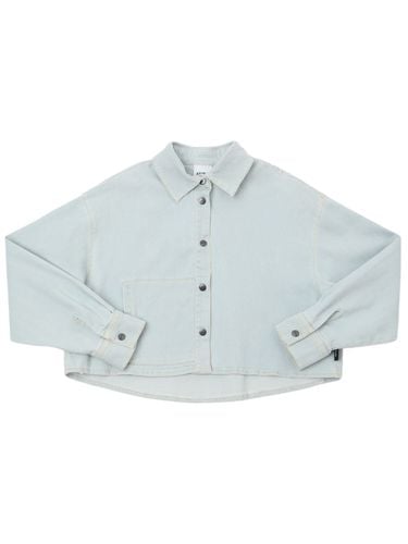 Stretch Cotton Chambray Crop Shirt - ASPESI - Modalova