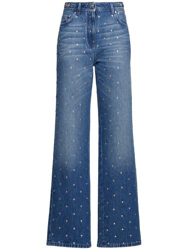 Jeans De Denim De Algodón - VERSACE - Modalova