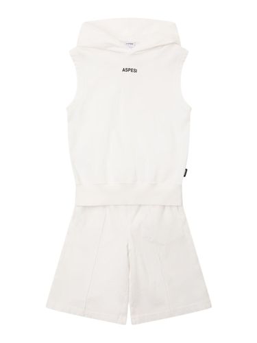 Cotton Sleeveless Sweatshirt & Shorts - ASPESI - Modalova