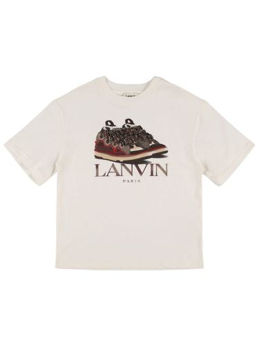 Camiseta De Jersey De Algodón Estampada - LANVIN - Modalova