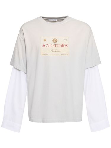 Camiseta De Algodón - ACNE STUDIOS - Modalova