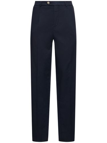 Dyed Stretch Cotton Gabardine Pants - BRUNELLO CUCINELLI - Modalova