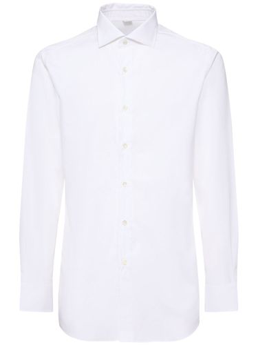 Camisa Clásica De Popelina De Algodón - BRIONI - Modalova