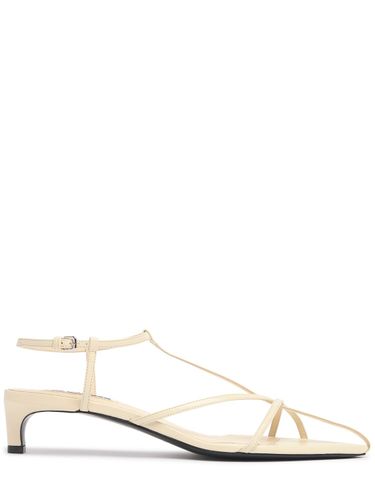 Mm Leather T-bar Sandals - JIL SANDER - Modalova