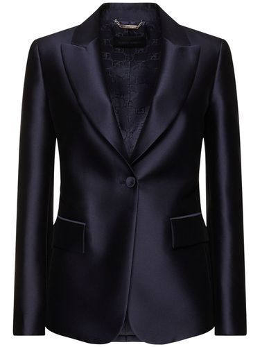 Blazer De Seda Mikado - ALBERTA FERRETTI - Modalova