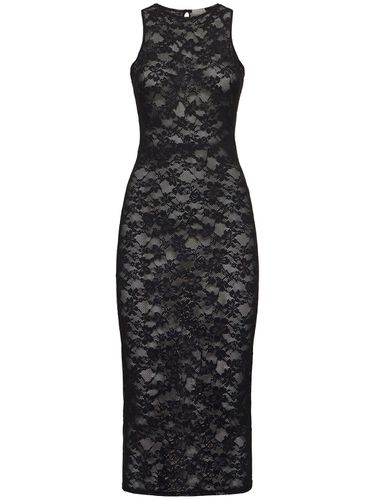 Le Stretch Lace Midi Tank Dress - FLEUR DU MAL - Modalova