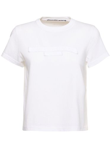 Camiseta De Algodón Logo - ALEXANDER WANG - Modalova