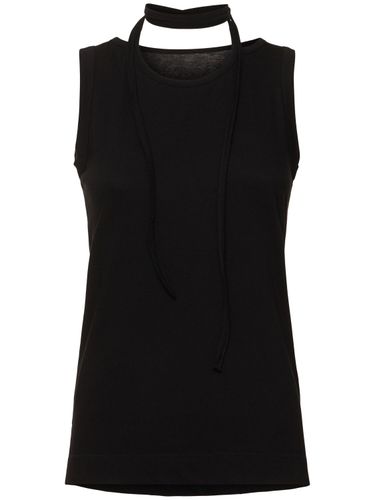 Binder Jersey Tank Top - YOHJI YAMAMOTO - Modalova